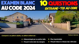 Test au code de la route 2024  10 Questions Express à lExamen blanc du permis de conduire [upl. by Regdirb]