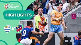 Los Teros in ultimate comeback  Uruguay v Namibia  Rugby World Cup 2023 Match Highlights [upl. by Ailaham]