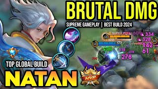 NATAN BEST BUILD 2024  TOP GLOBAL NATAN GAMEPLAY  MOBILE LEGENDS✓ [upl. by Kcirddot]