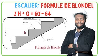 COMMENT CALCULER LA FORMULE DE BLONDEL POUR ESCALIER [upl. by Redford870]