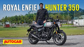 2022 Royal Enfield Hunter 350 review  Not your typical RE  First Ride  Autocar India [upl. by Akined842]