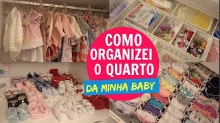 COMO ORGANIZAR ARMÁRIO E CÔMODA DE BEBÊ [upl. by Gnah]