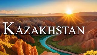 KAZAKHSTAN 4K  Scenic Relaxation Film With Calming Cinematic Music  Wonderful Nature [upl. by Fregger149]