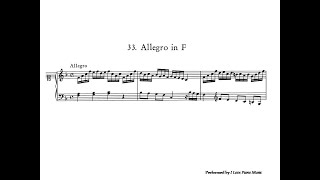 L Mozart Allegro in F no33 from Nannerls Music Book Piano Sheet Music ABRSM Grade 4 Piano 2011 [upl. by Fugere]