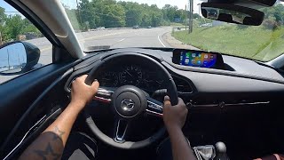 2023 Mazda CX30 Carbon Edition  POV Test Drive [upl. by Reyotal]