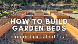 How to Build Durable Raised Garden Beds Planter Boxes [upl. by Ahcilef]