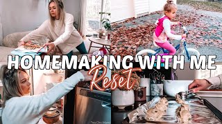 HOUSE RESET HOMEMAKING DAY IN THE LIFE moodytiger Haul Tres Chic Mama [upl. by Alida]