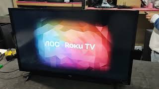 ADAPTAÇAOTROCA DE DISPLAYTELA TV 32 AOC SMART ROKU [upl. by Carlin149]