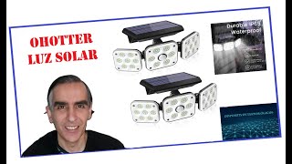 🌞 Descubre la LUZ SOLAR para EXTERIOR OHOTTER  AMAZON 2024 💡 [upl. by Gierc]