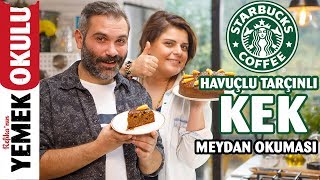 Starbucks Havuçlu Kek Challenge Meydan Okuması  Havuçlu Tarçınlı Kek Tarifi [upl. by Adnorrahs196]