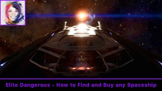 How to Find and Buy any Spaceship  Elite Dangerous [upl. by Natalina]