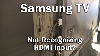 Samsung TV Not Recognizing HDMI Input EASY Fix [upl. by Dam218]