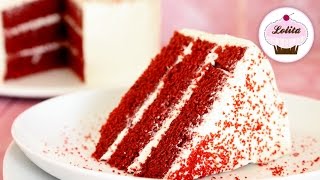 Receta de tarta red velvet layer cake  Tarta de chocolate  Pastel red velvet [upl. by Treacy]