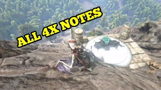 All Island 4x Experience Explorer Notes  Ark Survival Evolved [upl. by Oralee460]