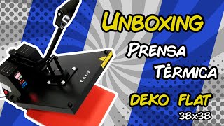 Unboxing  Prensa Térmica Deko Flat 38x38  Kaizen Foto Produtos [upl. by Yahsed111]