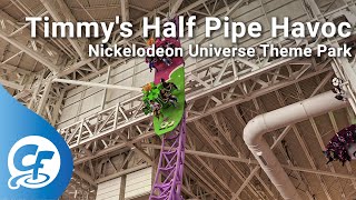 Timmys Half Pipe Havoc 4K offride Nickelodeon Universe Theme Park [upl. by Haiasi810]