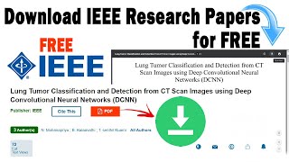 how to download IEEE research papers for free without being a IEEE member [upl. by Justin]