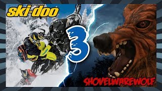 Shovelwarewolf VS SkiDoo Snowmobile Challenge S1E3 [upl. by Ignatzia]