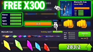 BISMUTH CUE x300 PIECES  Level 27 Complete MAX Soon 💪🏼 8 Ball Pool [upl. by Gnus]