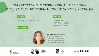 Transferencia Metodológica de la línea de base para identificación de Normas Sociales [upl. by Winters]