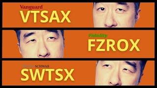 VTSAX vs SWTSX vs FZROX  Total Market Index Standoff [upl. by Graces]