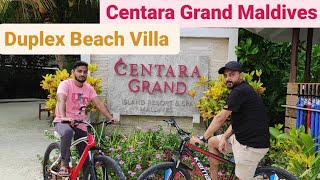 Centara Grand Island Resort amp Spa Maldives  Duplex Beach Villa  Room Tour  2023 Vlog 2 [upl. by Thorlie]