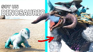 LA HISTORIA DEL DINOSAURIO DE ADN ALTERADO Evoluciono en Kaiju titán de Hielo ARK Soy un Dinosaurio [upl. by Adair]