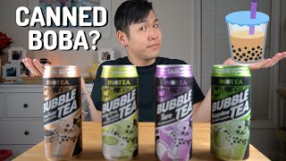 Is Canned Bubble Tea Worth It INOTEA Boba ReviewTaste Test [upl. by Blanch]