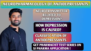 NEUROPHARMACOLOGY OF ANTIDEPRESSANTS SCREEN RECORDED LECTURES FULL EXPLANATIONSJ PHARMA [upl. by Cassius821]