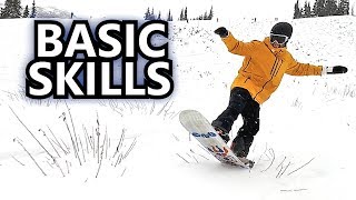 Working On Basic Snowboard Skills [upl. by Junna]