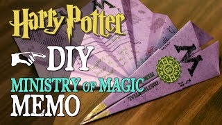 DIY Ministry of Magic Memo [upl. by Ahsian]