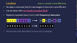 Lossy and Lossless RLE Compression [upl. by Girard]