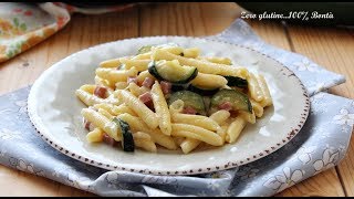 Pasta cremosa con zucchine e prosciutto [upl. by Ariew602]