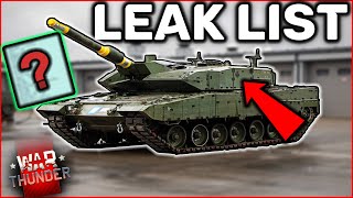 War Thunder Update Leaklist is looking promising [upl. by Neddie]