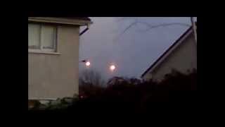 UFOs in formation over CorkIreland Decmeber 2012 [upl. by Nogam]