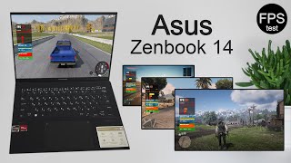 Asus Zenbook 14  FPS Test  Gaming Test in GTA 5 Red Dead Redemption 2 and Cyberpunk 2077 [upl. by Nickelsen103]