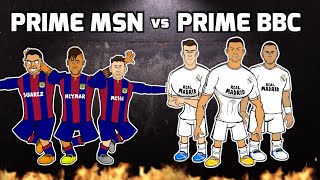 🔥MSN vs BBC🔥 Messi Suarez Neymar vs Bale Benzema Cristiano Ronaldo Frontmen 56 El Clasico [upl. by Cindee]