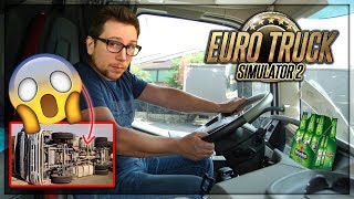 IVRE IL PREND LE VOLANT CA TOURNE MAL Euro Truck Simulator 2 [upl. by Chouest]