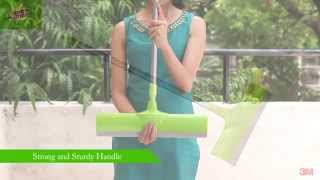 ScotchBrite Floor Squeegee A wiper that gives you a dry floor in one swipe [upl. by Norby977]