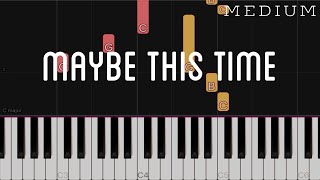 Maybe This Time  Sarah Geronimo  Michael Murphy  MEDIUM Piano Tutorial [upl. by Arym]