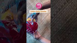 Unisex baby booties unboxing meeshoproducts [upl. by Gusty]