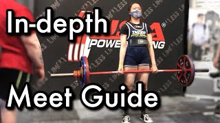 FULL POWERLIFTING MEET GUIDE registration rules tips  more  Powerlifting Basics Ep 9 [upl. by Jairia942]