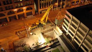 Timelapse 5th St Substation Transformer Replacement in Minnesota [upl. by Avalsorim449]