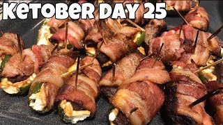 KETOber Day 25  Trying the InNOut Flying Dutchman  Venison Backstrap Jalapeño Poppers [upl. by Jaye]