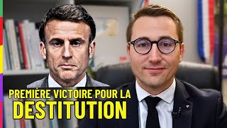 Macron panique  première victoire pour la DESTITUTION [upl. by Chyou923]