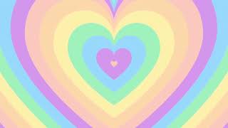 Pastel Heart Background Screensaver Loop 1 Hour 1080p HD [upl. by Fougere665]