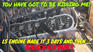 SQUAREBODY C10 LS SWAP LASTED 3 DAYSTHENKABOOM [upl. by Enneirb]