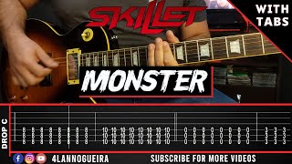 Monster  Skillet Guitar Cover With Tabs [upl. by Alleusnoc153]