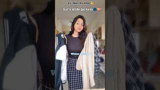 stylings jackets fashionwinter edition shortvideo tylatransition trending [upl. by Sokcin86]