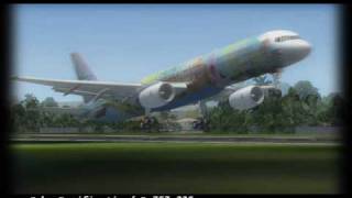 Fs2004  Cebu Pacific Air B757236  City of Manila   Takeoff at Davao RPMD [upl. by Lyj]